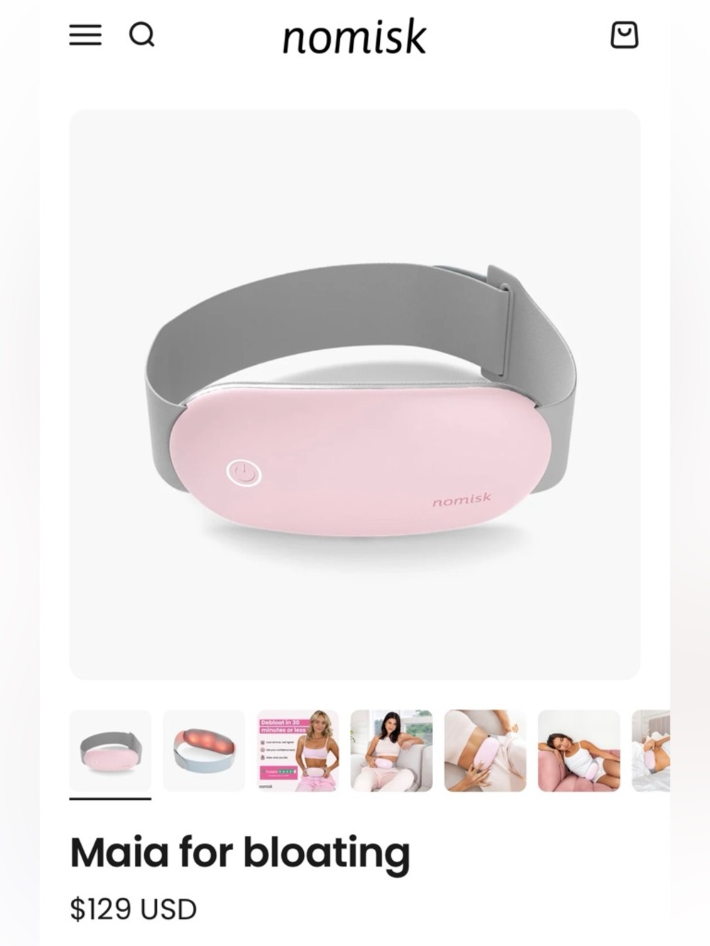 Nomisk Portable Warmer - Blush Pink